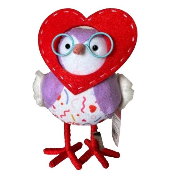 New Spritz Featherly Friends Radley Valentines Heart Face Love Bird - Picture 2 of 5